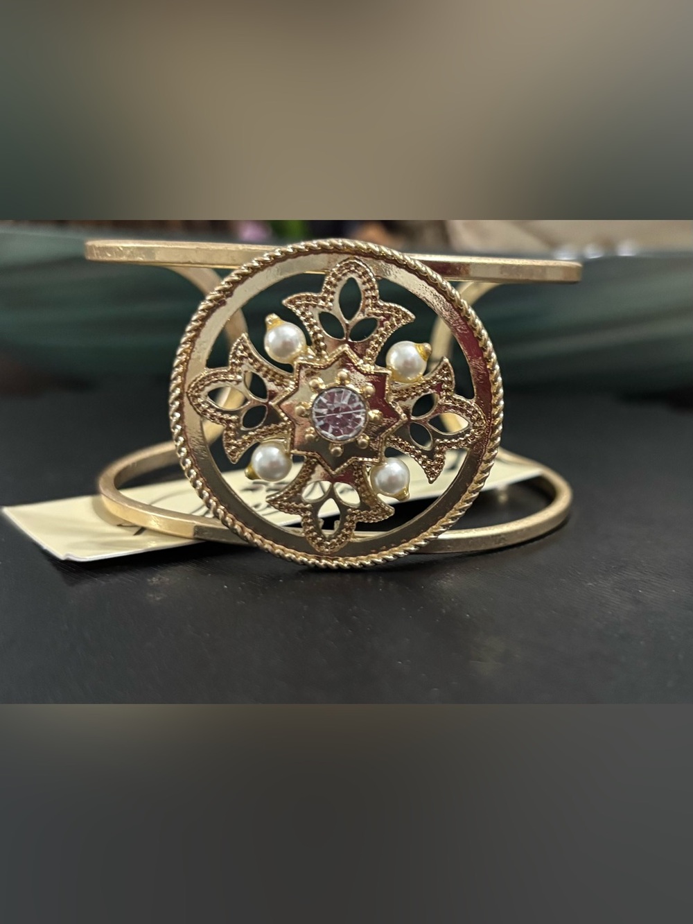 Patricia Nash Goldtone Cuff Bracelet - Picture 6 of 11
